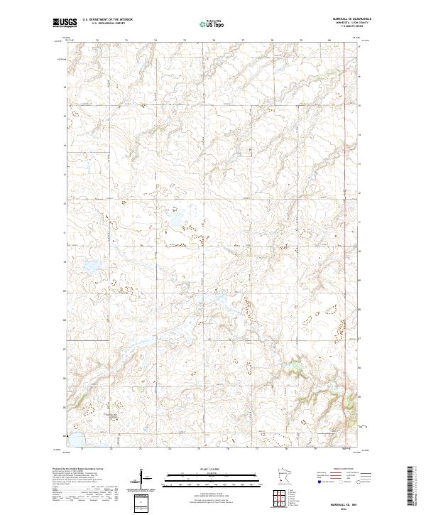 Marshall SE, MN — USGS 7.5-minute topo (2022)