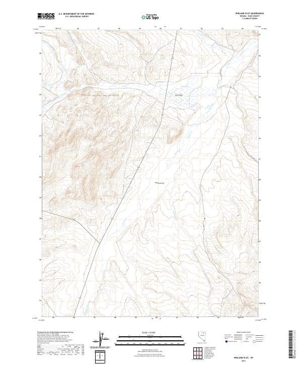 Wieland Flat, NV — USGS 7.5-minute topo (2021)