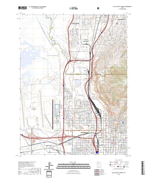 Salt Lake City North, UT — USGS 7.5-minute topo (2023)