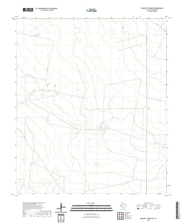 Diamond Y Spring NW, TX — USGS 7.5-minute topo (2022)