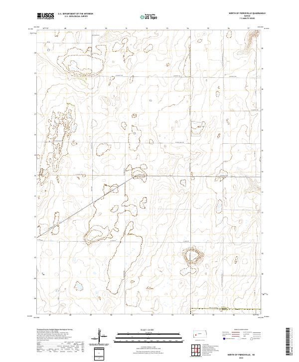 North of Pierceville, KS — USGS 7.5-minute topo (2022)