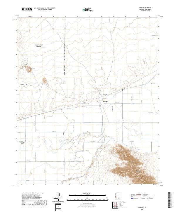 Growler, AZ — USGS 7.5-minute topo (2021)