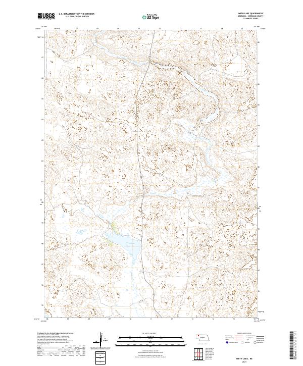 Smith Lake, NE — USGS 7.5-minute topo (2021)