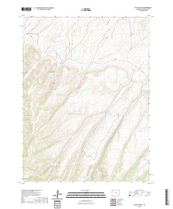 Easton Gulch, CO — USGS 7.5-minute topo (2022)