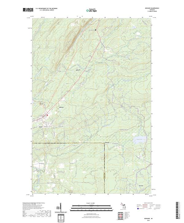 Mohawk, MI — USGS 7.5-minute topo (2023)