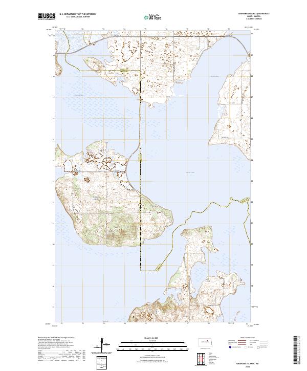 Grahams Island, ND — USGS 7.5-minute topo (2024)