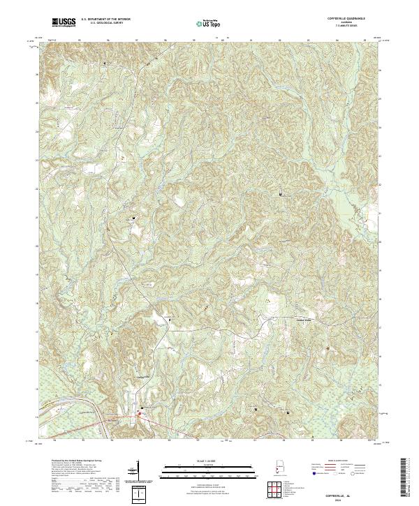 Coffeeville, AL — USGS 7.5-minute topo (2024)