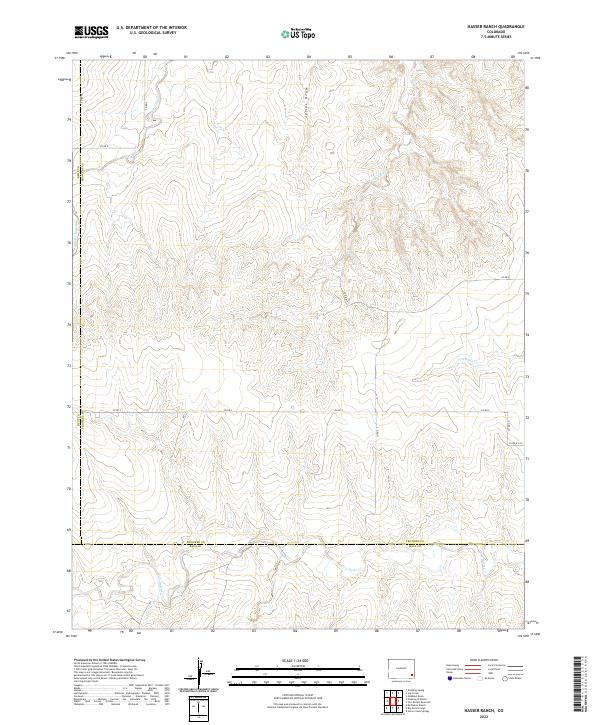 Hasser Ranch, CO — USGS 7.5-minute topo (2022)