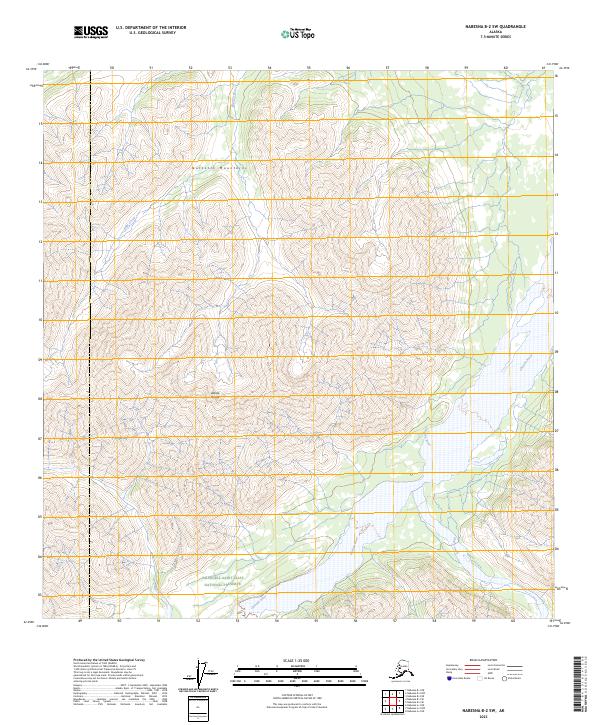 Nabesna B-2 SW, AK — USGS 7.5-minute topo (2023)