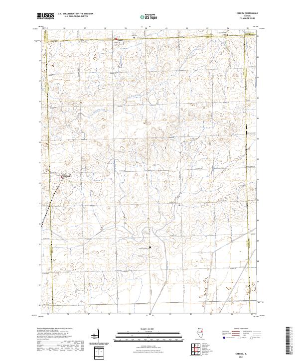 Cabery, IL — USGS 7.5-minute topo (2024)