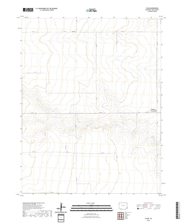 Lycan, CO — USGS 7.5-minute topo (2022)