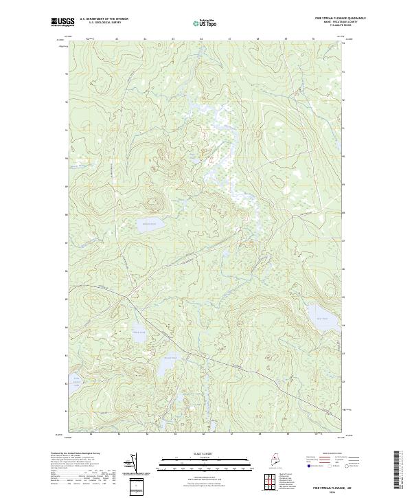 Pine Stream Flowage, ME — USGS 7.5-minute topo (2024)