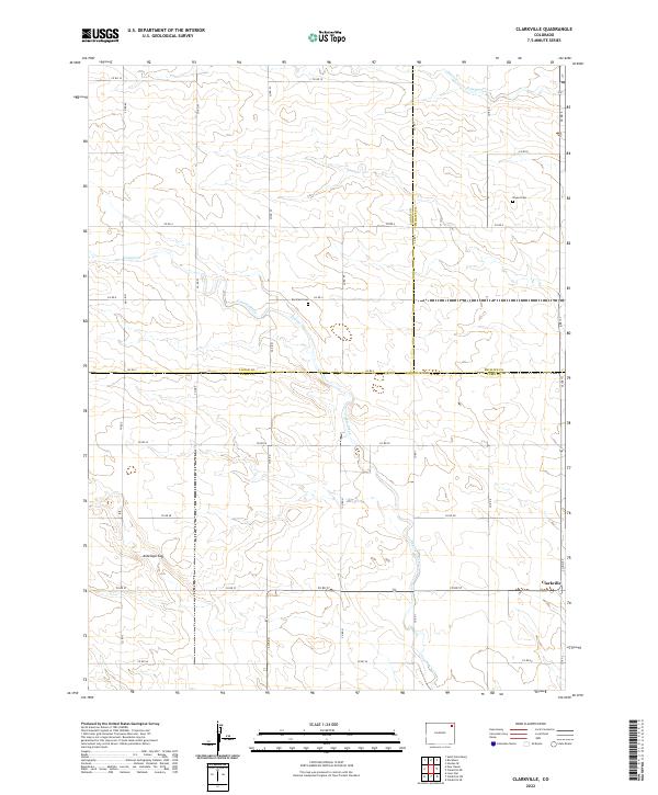 Clarkville, CO — USGS 7.5-minute topo (2022)