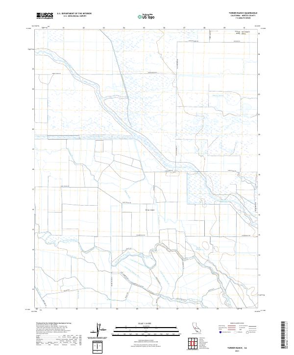 Turner Ranch, CA — USGS 7.5-minute topo (2021)
