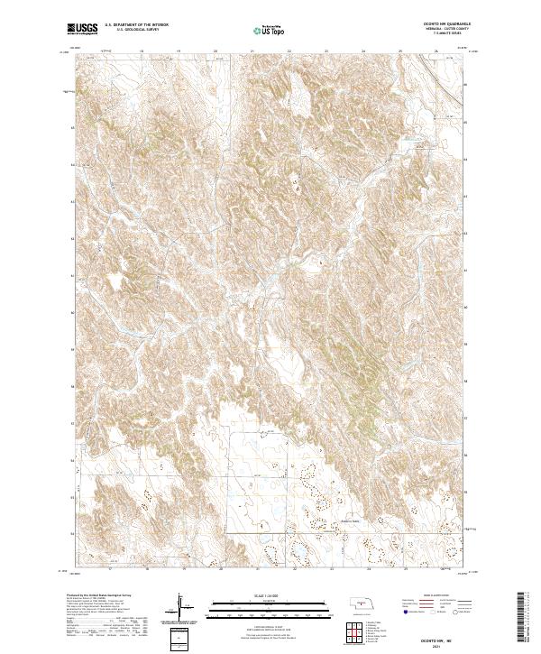 Oconto NW, NE — USGS 7.5-minute topo (2021)