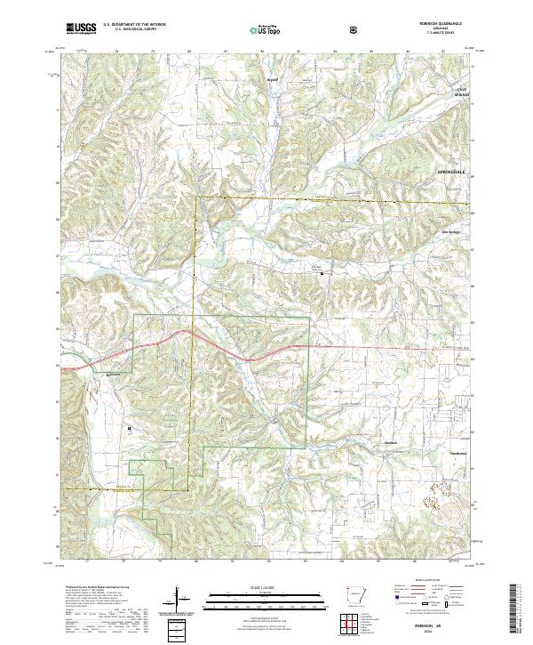 Robinson, AR — USGS 7.5-minute topo (2024)