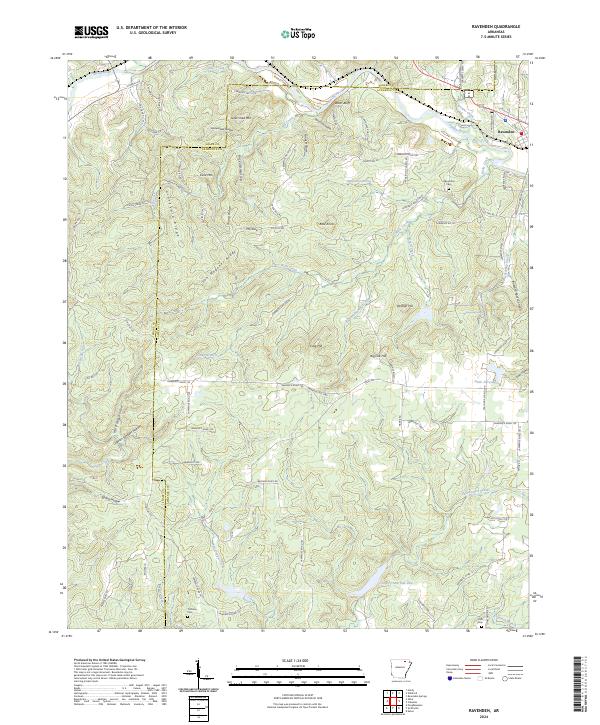 Ravenden, AR — USGS 7.5-minute topo (2024)