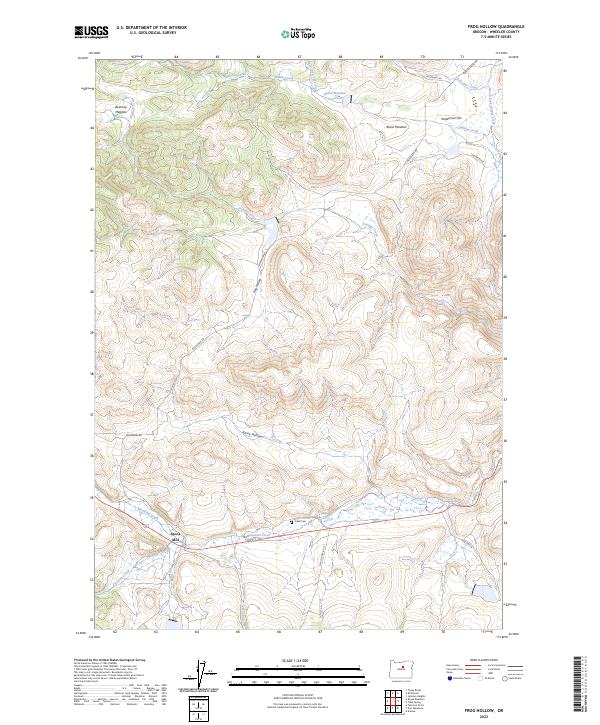 Frog Hollow, OR — USGS 7.5-minute topo (2023)