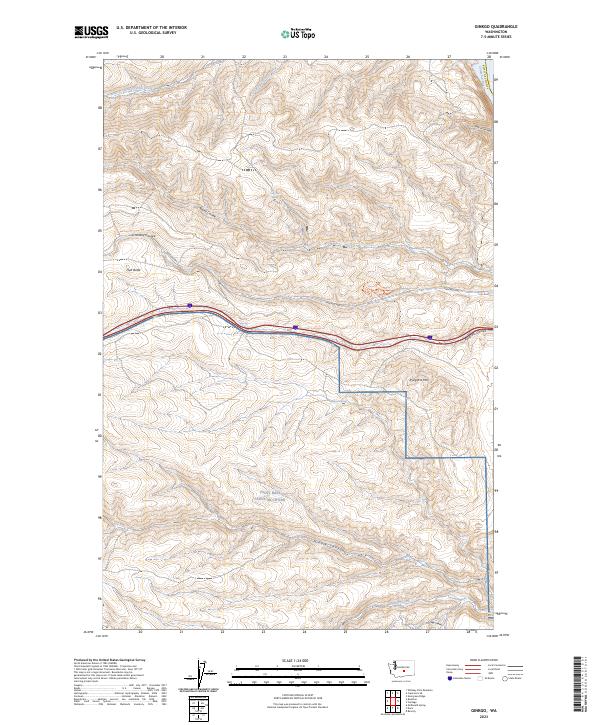 Ginkgo, WA — USGS 7.5-minute topo (2023)