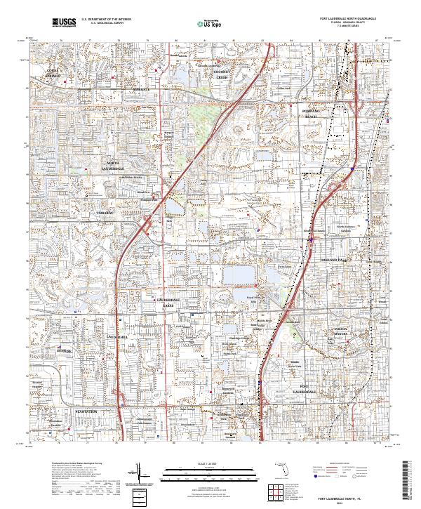 Fort Lauderdale North, FL — USGS 7.5-minute topo (2024)