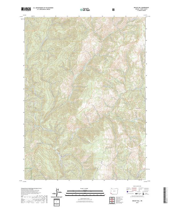 Biscuit Hill, OR — USGS 7.5-minute topo (2023)