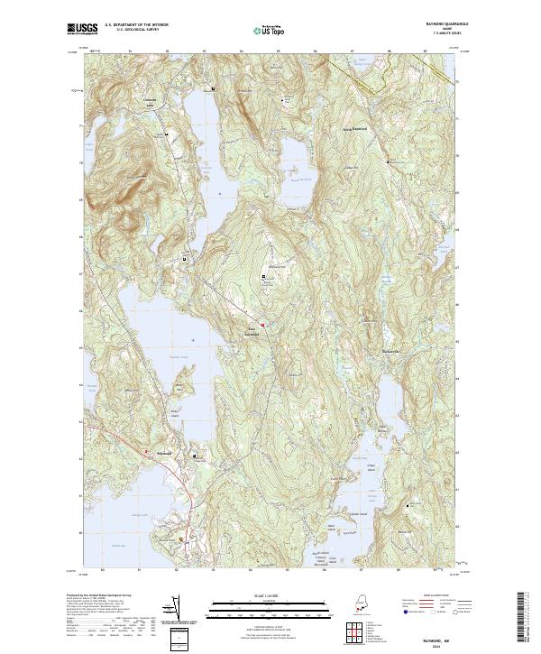Raymond, ME — USGS 7.5-minute topo (2024)