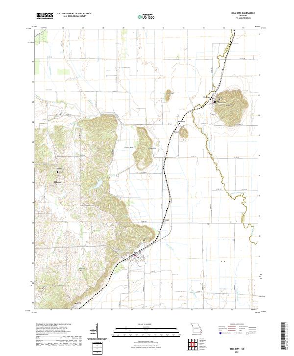 Bell City, MO — USGS 7.5-minute topo (2021)
