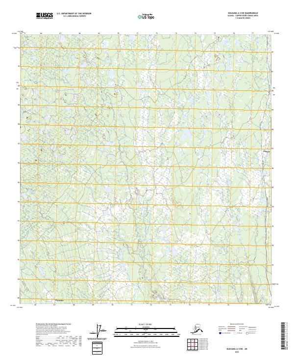 Gulkana A-4 NE, AK — USGS 7.5-minute topo (2023)