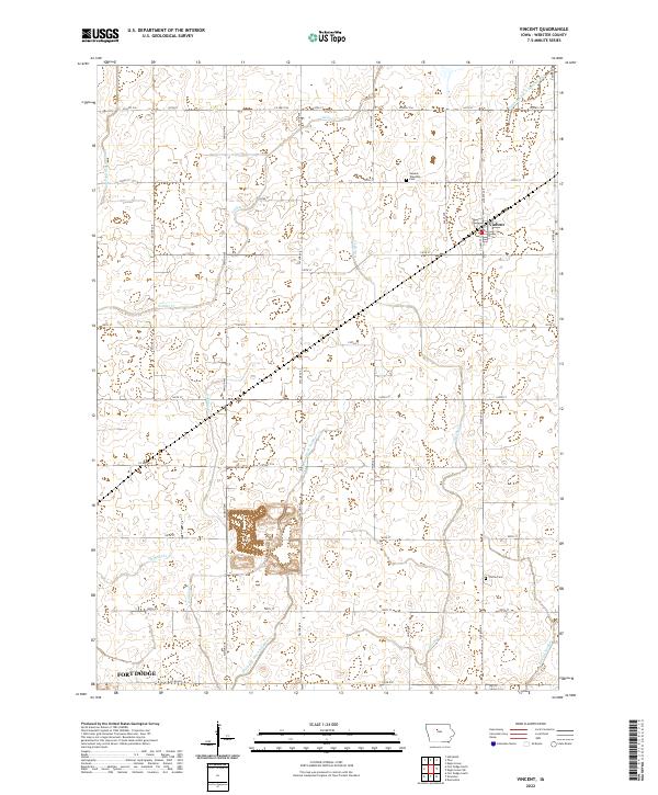 Vincent, IA — USGS 7.5-minute topo (2022)