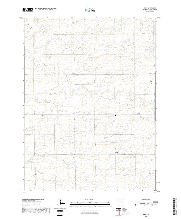 Leroy, CO — USGS 7.5-minute topo (2022)