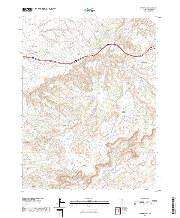 Copper Globe, UT — USGS 7.5-minute topo (2023)