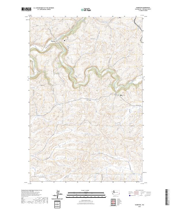 Elberton, WA — USGS 7.5-minute topo (2023)