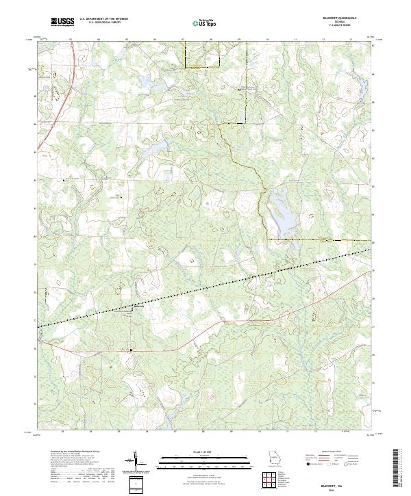Bancroft, GA — USGS 7.5-minute topo (2024)