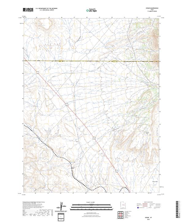 Cedar, UT — USGS 7.5-minute topo (2023)