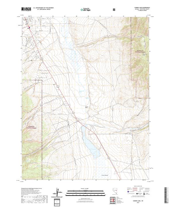 Comins Lake, NV — USGS 7.5-minute topo (2021)