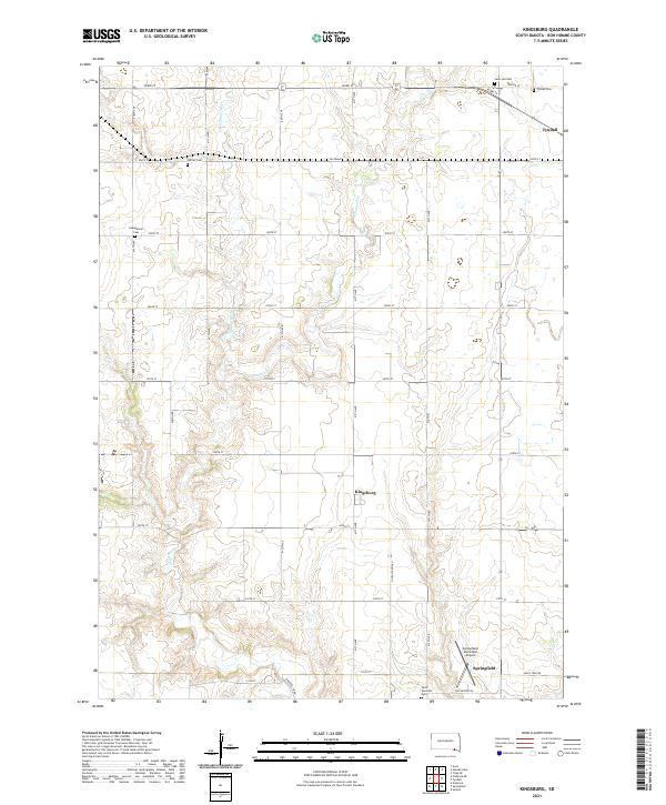 Kingsburg, SD — USGS 7.5-minute topo (2021)