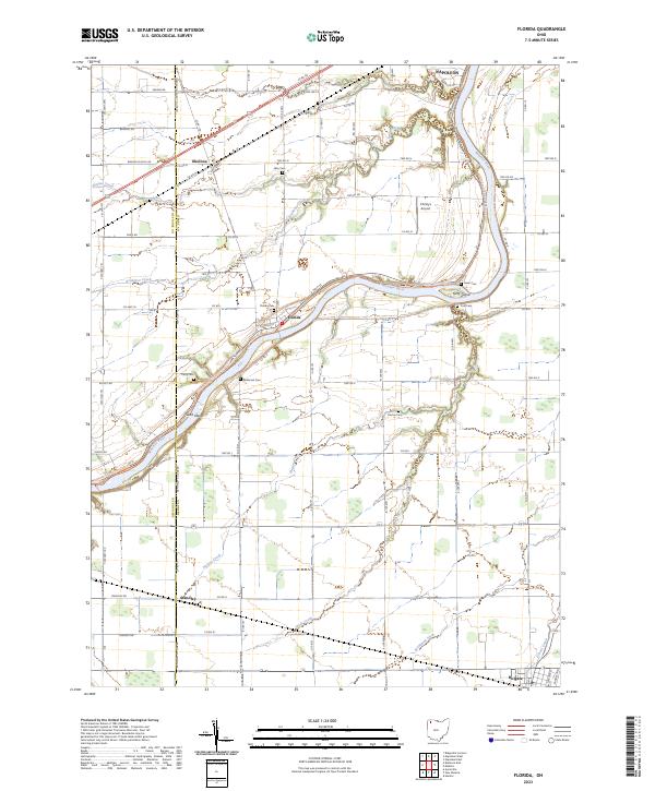 Florida, OH — USGS 7.5-minute topo (2023)