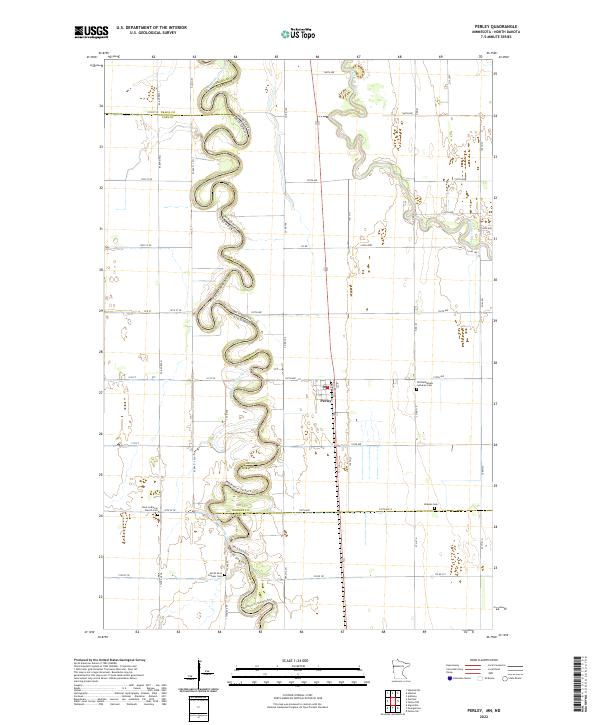 Perley, MN-ND — USGS 7.5-minute topo (2022)
