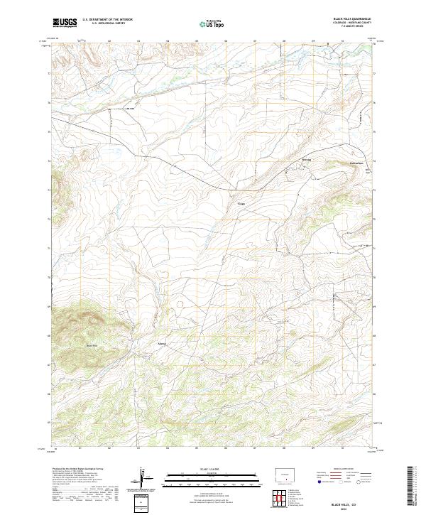 Black Hills, CO — USGS 7.5-minute topo (2022)