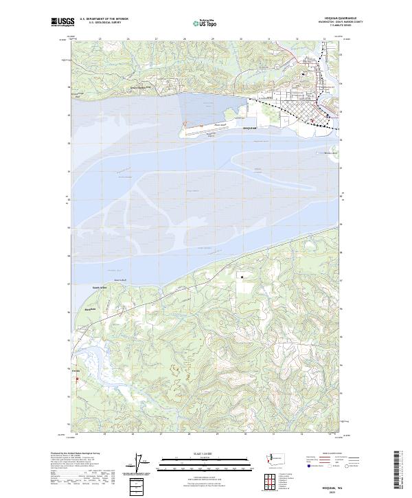 Hoquiam, WA — USGS 7.5-minute topo (2023)