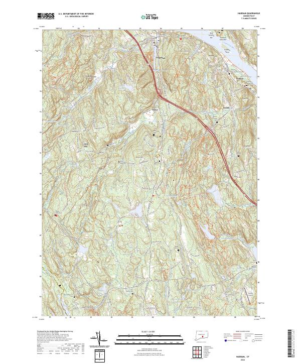 Haddam, CT — USGS 7.5-minute topo (2024)