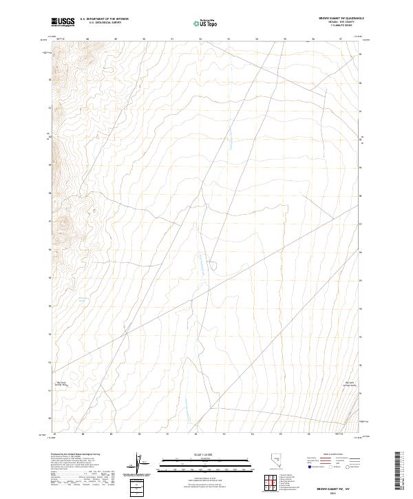 Brown Summit SW, NV — USGS 7.5-minute topo (2021)