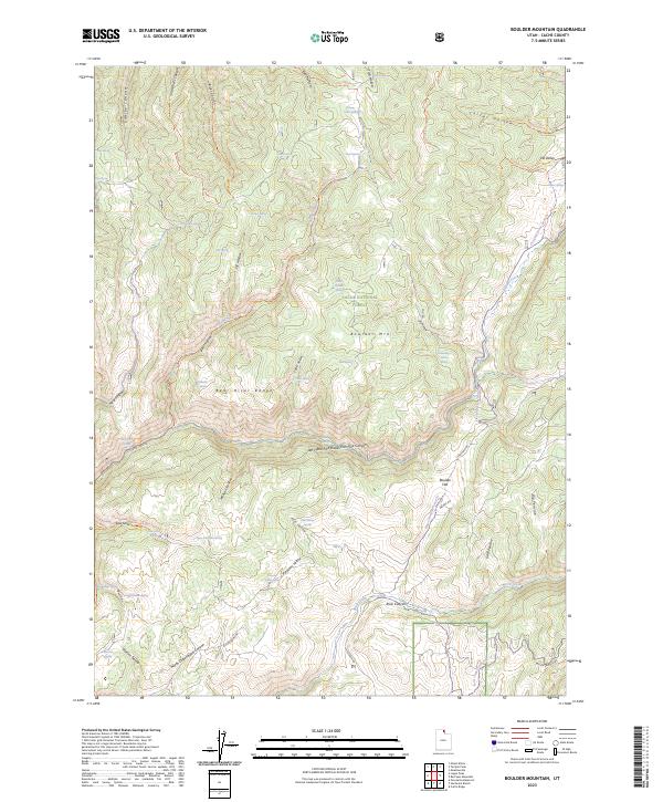 Boulder Mountain, UT — USGS 7.5-minute topo (2023)