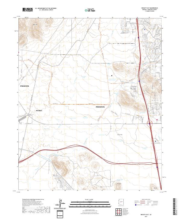 Biscuit Flat, AZ — USGS 7.5-minute topo (2021)