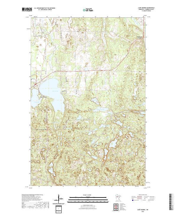 Lake George, MN — USGS 7.5-minute topo (2022)