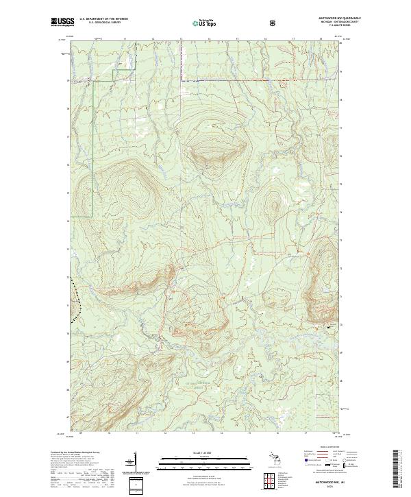 Matchwood NW, MI — USGS 7.5-minute topo (2023)
