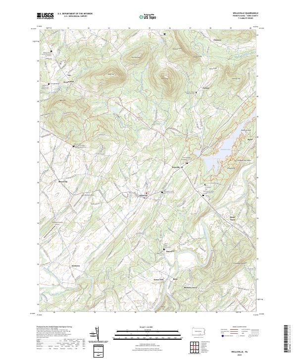 Wellsville, PA — USGS 7.5-minute topo (2023)