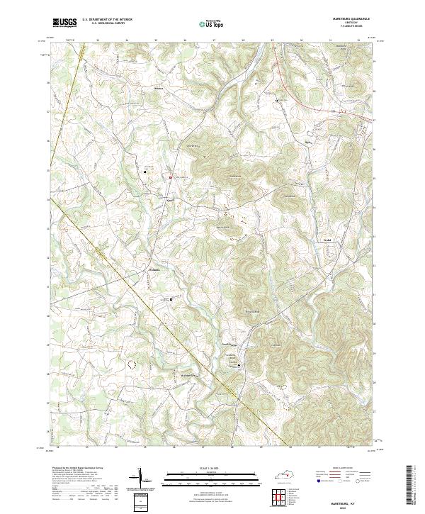 Maretburg, KY — USGS 7.5-minute topo (2022)