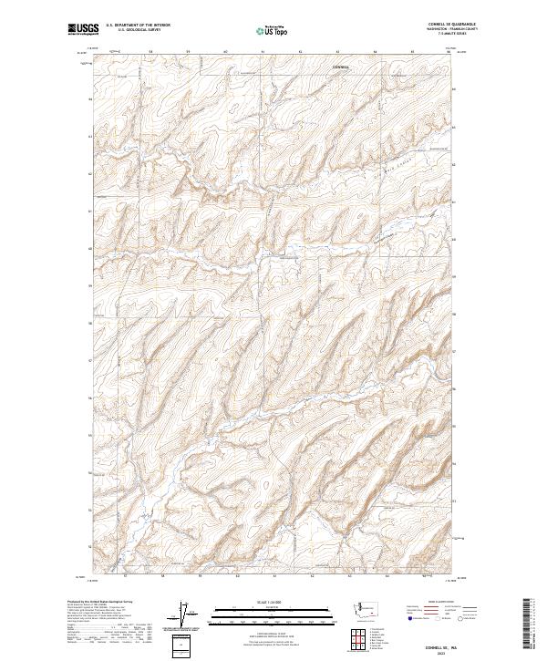 Connell SE, WA — USGS 7.5-minute topo (2023)