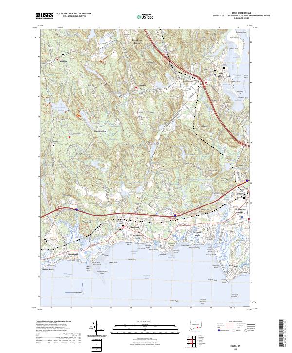 Essex, CT — USGS 7.5-minute topo (2024)